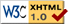 符合 W3C XHTML 1.0 標準!